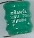 VARTA늳3.6V 70mah 3/V80H 
P(gun)I: