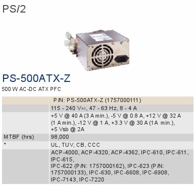 AԴPS-500ATX-ZE 
PI: